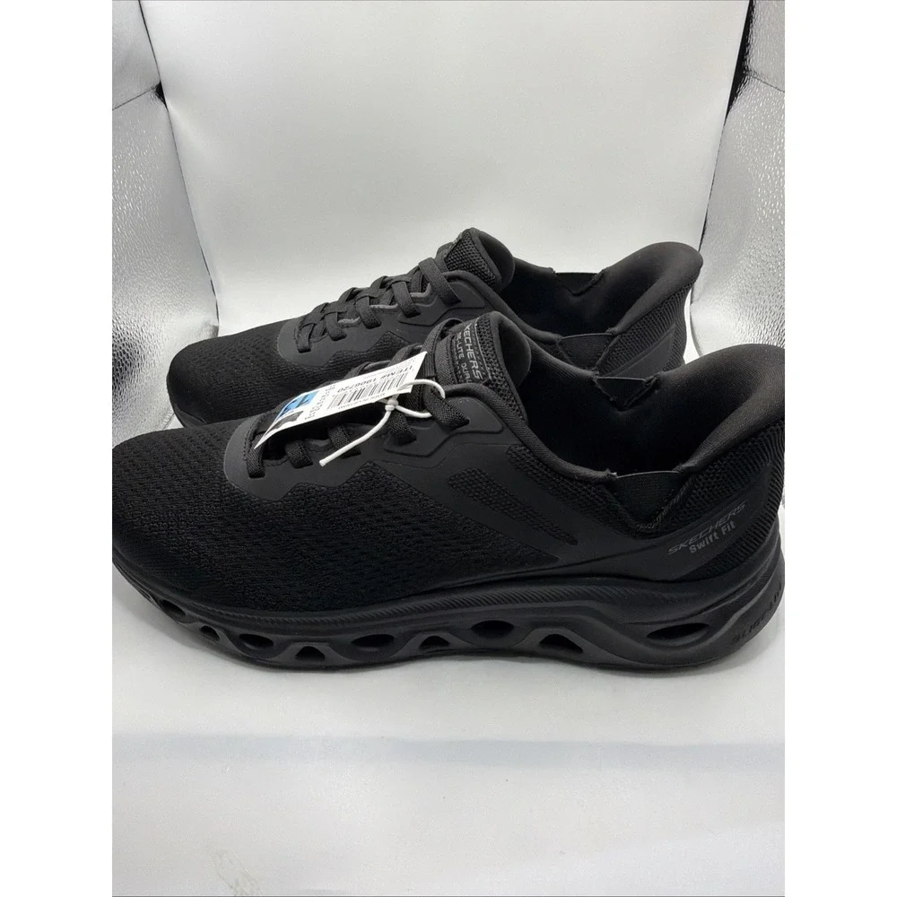 Skechers hands-free swift Fit men's Slip On Black No Bending Shoe. Size 10.5 New